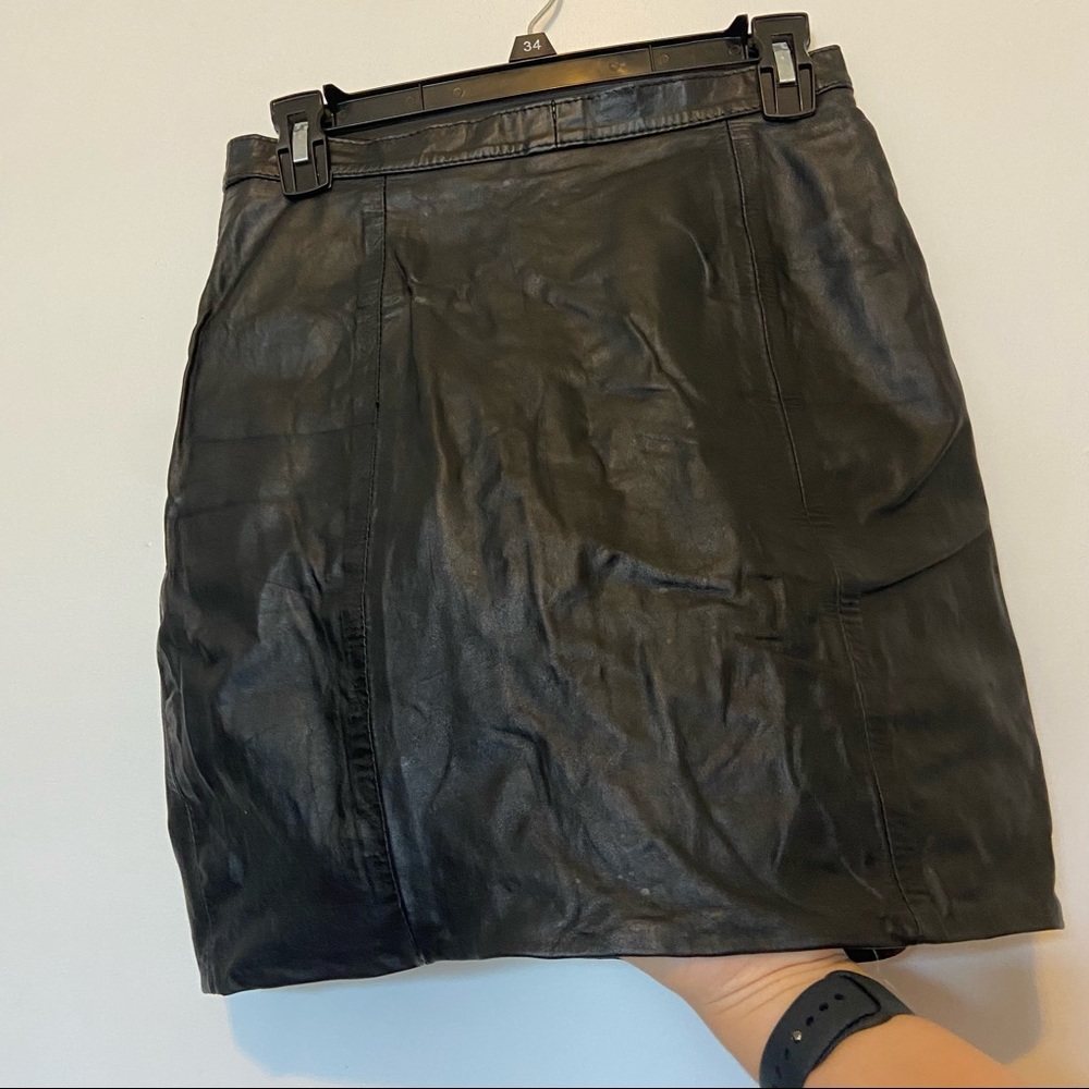 Genuine Leather Skirt (Final Price)